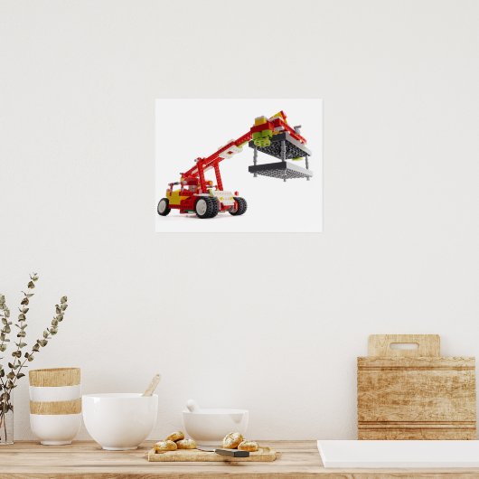 Container Crane Truck Poster (Küche)