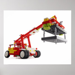 Container Crane Truck Poster