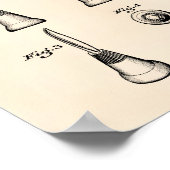 Container für Nail 1952 Patent Art Old Peper Poster (Ecke)