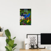 Container Garden Design mit blauem Stuhl in unsere Poster (Heimbüro)