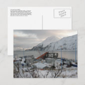 Container-Krane zerstört durch Gale Force Wind Postkarte (Vorne/Hinten)