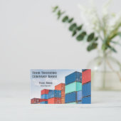 Container/Lastkraftwagen Visitenkarte (Stehend Vorderseite)