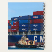 Container ship and tug year planner 2024 planer (Rückseite)
