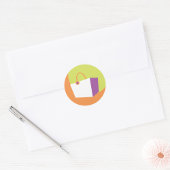 Container-Symbol-Aufkleber Runder Aufkleber