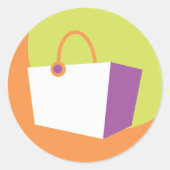 Container-Symbol-Aufkleber Runder Aufkleber (Vorderseite)