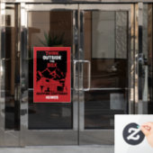 Container-Zuhause Fensteraufkleber (Büro Tür)