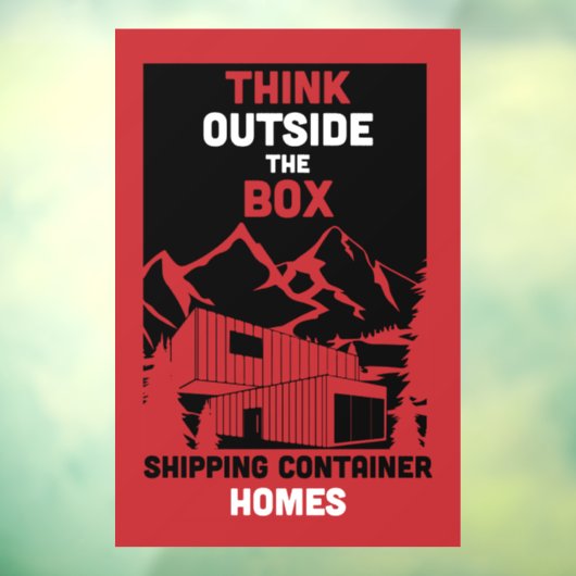 Container-Zuhause Fensteraufkleber (Blatt 3)