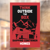 Container-Zuhause Fensteraufkleber (Blatt 2)