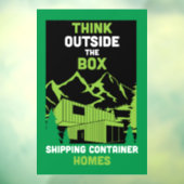 Container-Zuhause Fensteraufkleber (Blatt 3)