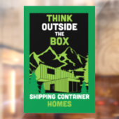 Container-Zuhause Fensteraufkleber (Blatt 2)