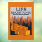 Container-Zuhause Fensteraufkleber (Blatt 3)