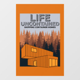 Container-Zuhause Fensteraufkleber