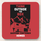 Container-Zuhause Getränkeuntersetzer (Vorderseite)