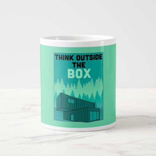 Container-Zuhause Jumbo-Tasse (Vorderseite)
