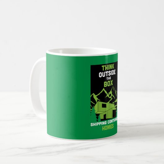 Container-Zuhause Kaffeetasse (Vorderseite Links)
