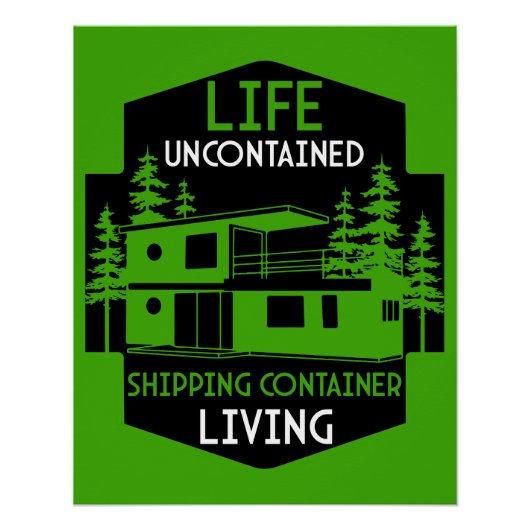 Container-Zuhause Poster (Vorderseite)