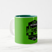 Container-Zuhause Zweifarbige Tasse (Vorderseite Links)
