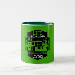 Container-Zuhause Zweifarbige Tasse