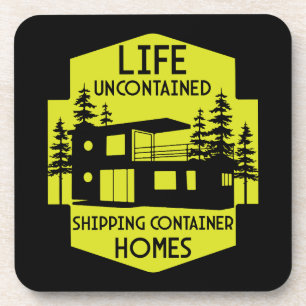 Containerarchitektur beim Versand Getränkeuntersetzer