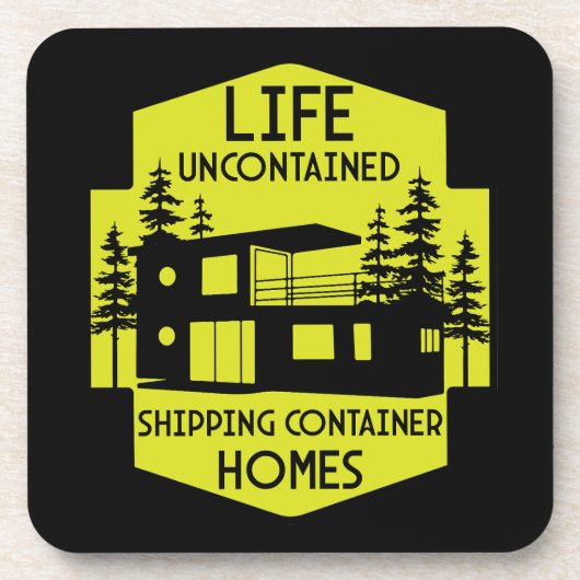 Containerarchitektur beim Versand Getränkeuntersetzer (Vorderseite)