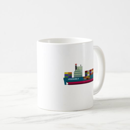 Containerschiff Kaffeetasse (VorderseiteRechts)