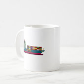Containerschiff Kaffeetasse (Vorderseite Links)