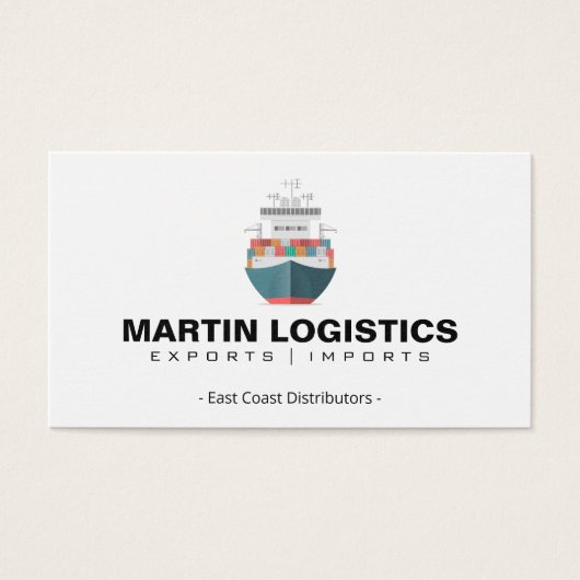 Containerschiff | Logistik (Vorderseite)