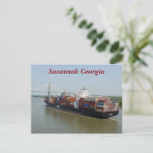 Containerschiff Postkarte (Stehend Vorderseite)