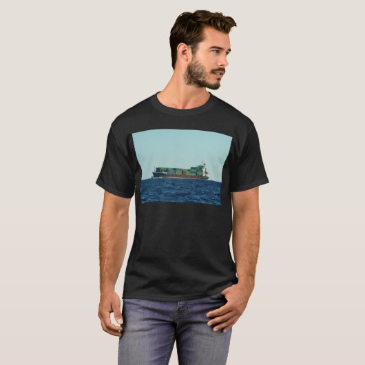 Containerschiff T-Shirt (Vorne ganz)