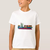 Containerschiff T-Shirt (Vorderseite)