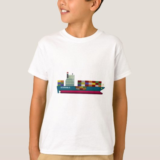 Containerschiff T-Shirt (Vorderseite)
