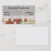 Containerverschiffung und Fracht Visitenkarte (Vorne/Hinten)