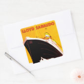 Conte Grande Quadratischer Aufkleber (Umschlag)