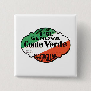 Conte Verde 1. Klasse Gepäckanhänger Button