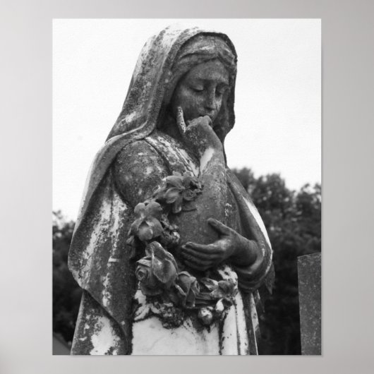 "Contemplation" ~ Viktorianisches Memorial Foto Ar Poster (Vorne)