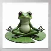 Contemplative Frog Graphic Poster (Vorne)