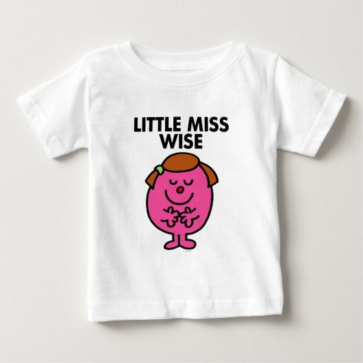 Contemplative Little Miss Wise Baby T-shirt (Vorderseite)