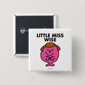 Contemplative Little Miss Wise Button (Vorne & Hinten)