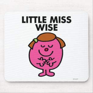 Contemplative Little Miss Wise Mousepad