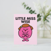 Contemplative Little Miss Wise Postkarte (Stehend Vorderseite)