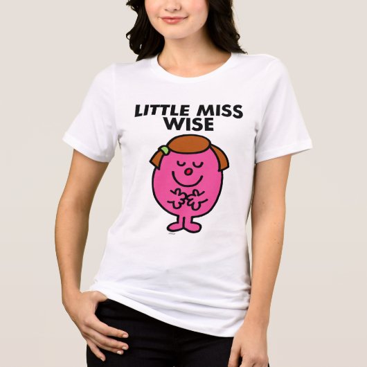 Contemplative Little Miss Wise Tri-Blend Shirt (Vorderseite)