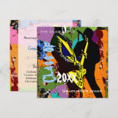 Contempo Abschluss Einladung (Vorne/Hinten)