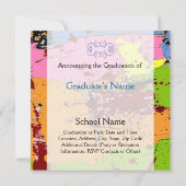 Contempo Abschluss Einladung (Rückseite)