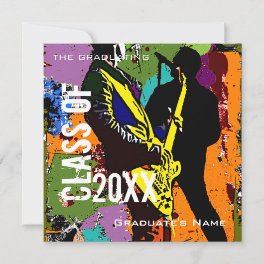 Contempo Abschluss Einladung (Vorderseite)