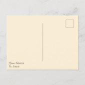 Contemporâneo Dourado Ilustrado Flor Lua Colagem Postkarte (Rückseite)