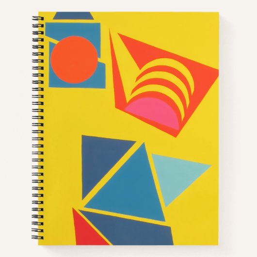 Contemporary Abstract Bits ’n Pieces Notebook Notizblock (Vorderseite)