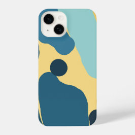 Contemporary Abstract  — Bold Color Block Design iPhone 14 Hülle