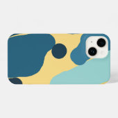 Contemporary Abstract — Bold Color Block Design iPhone Hülle (Rückseite (Horizontal))
