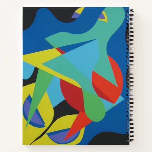 Contemporary Abstract Froggish Notebook Notizblock (Rückseite)