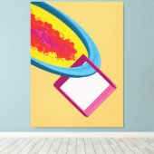 Contemporary Abstract Geometric Shapes Leinwanddruck (Insitu (Holzboden))